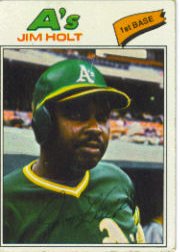 1977 Topps Baseball Cards      349     Jim Holt